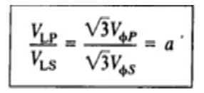 WYE-WYE CONNECTION formula