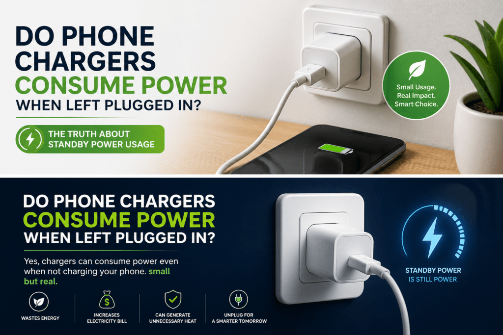 Do Phone Chargers Consume Power When Left Plugged In?