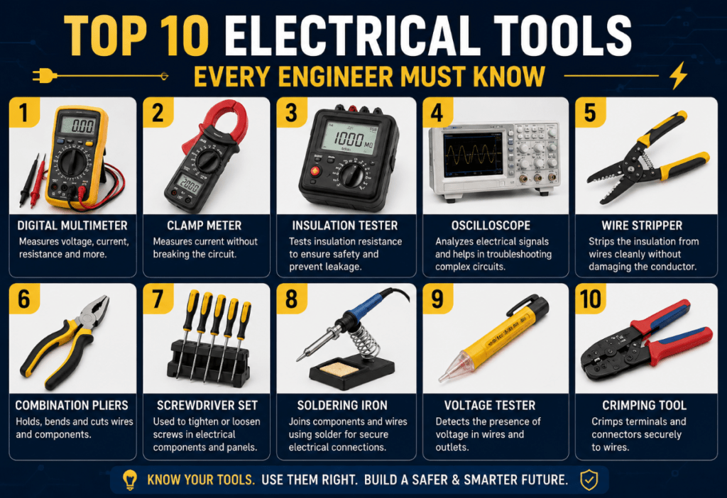 Top 10 Electrical Tools Every Engineer Must Know