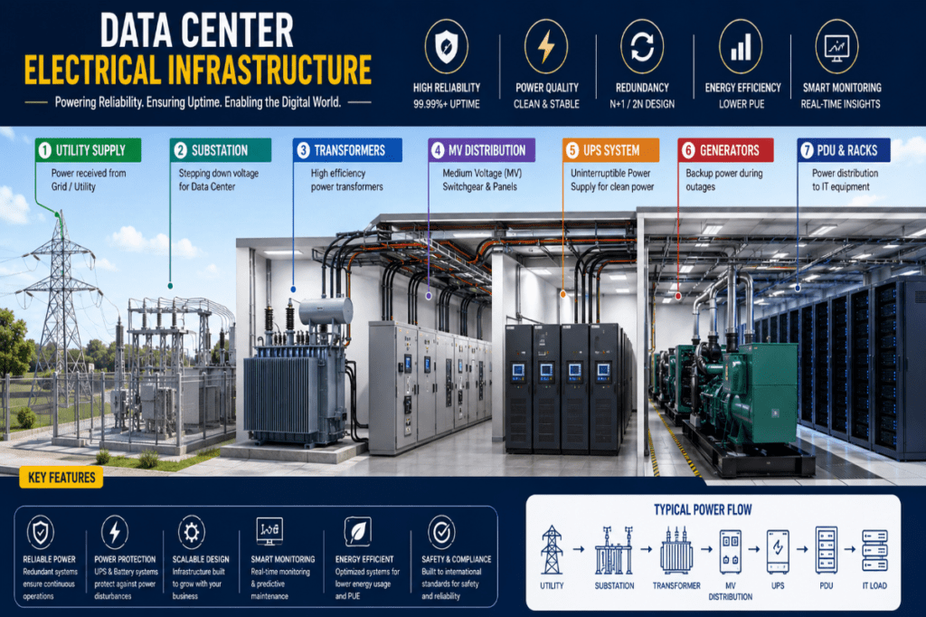 Data Center Electrical Infrastructure The Backbone of Modern Digital Operations