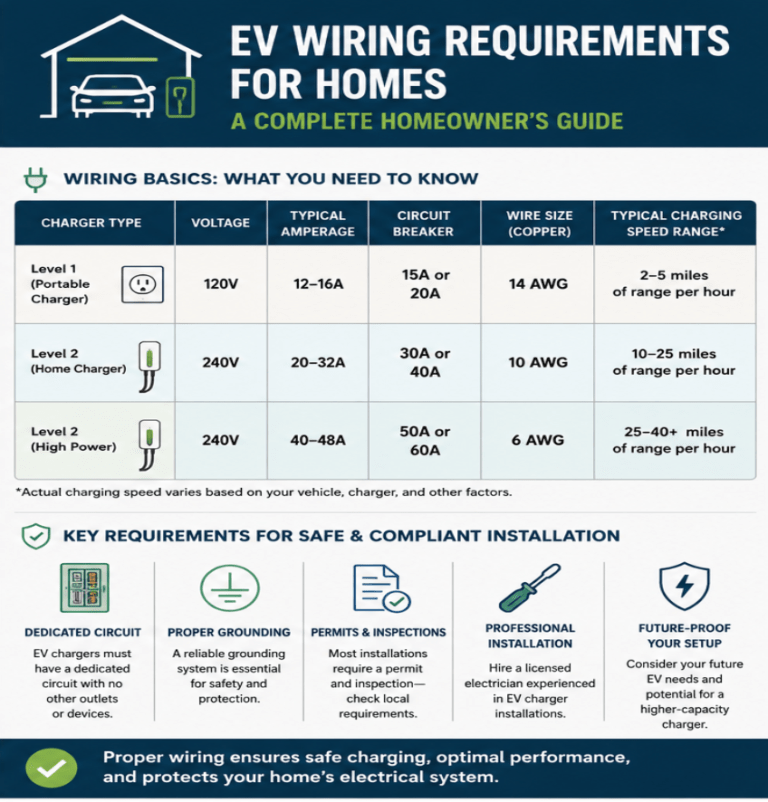 EV Wiring Requirements for Homes: A Complete Homeowner's Guide