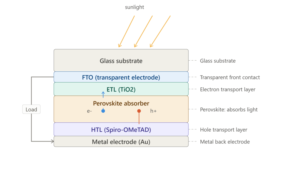 perovskite solar cell structure